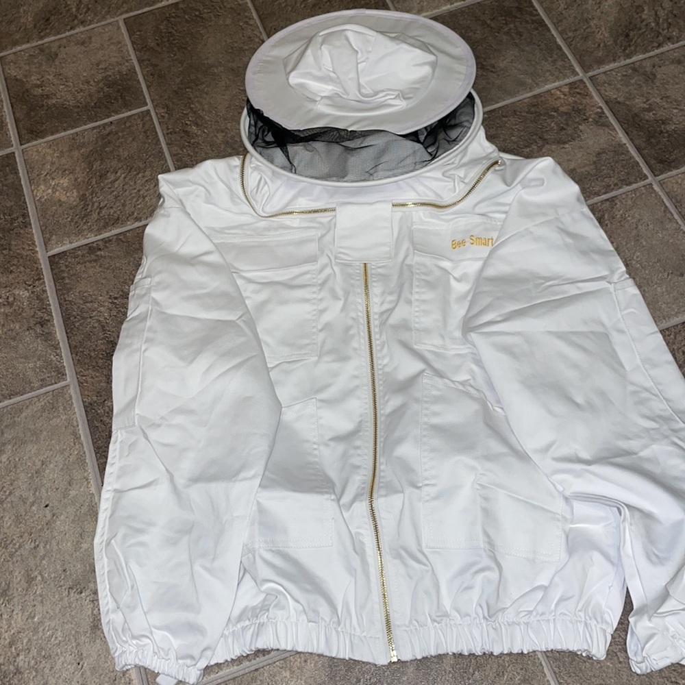 Bee hive jacket with removable hood